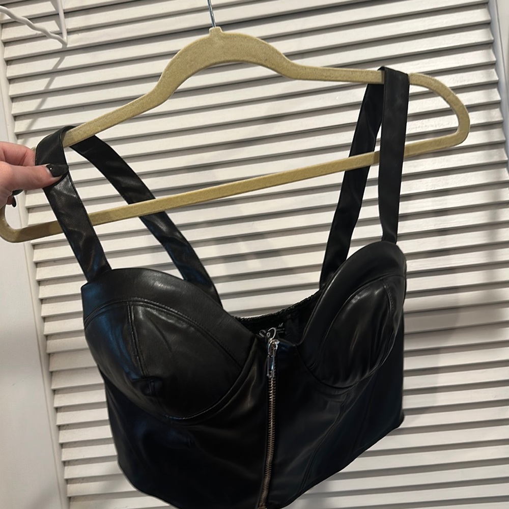 Leather Corset Top